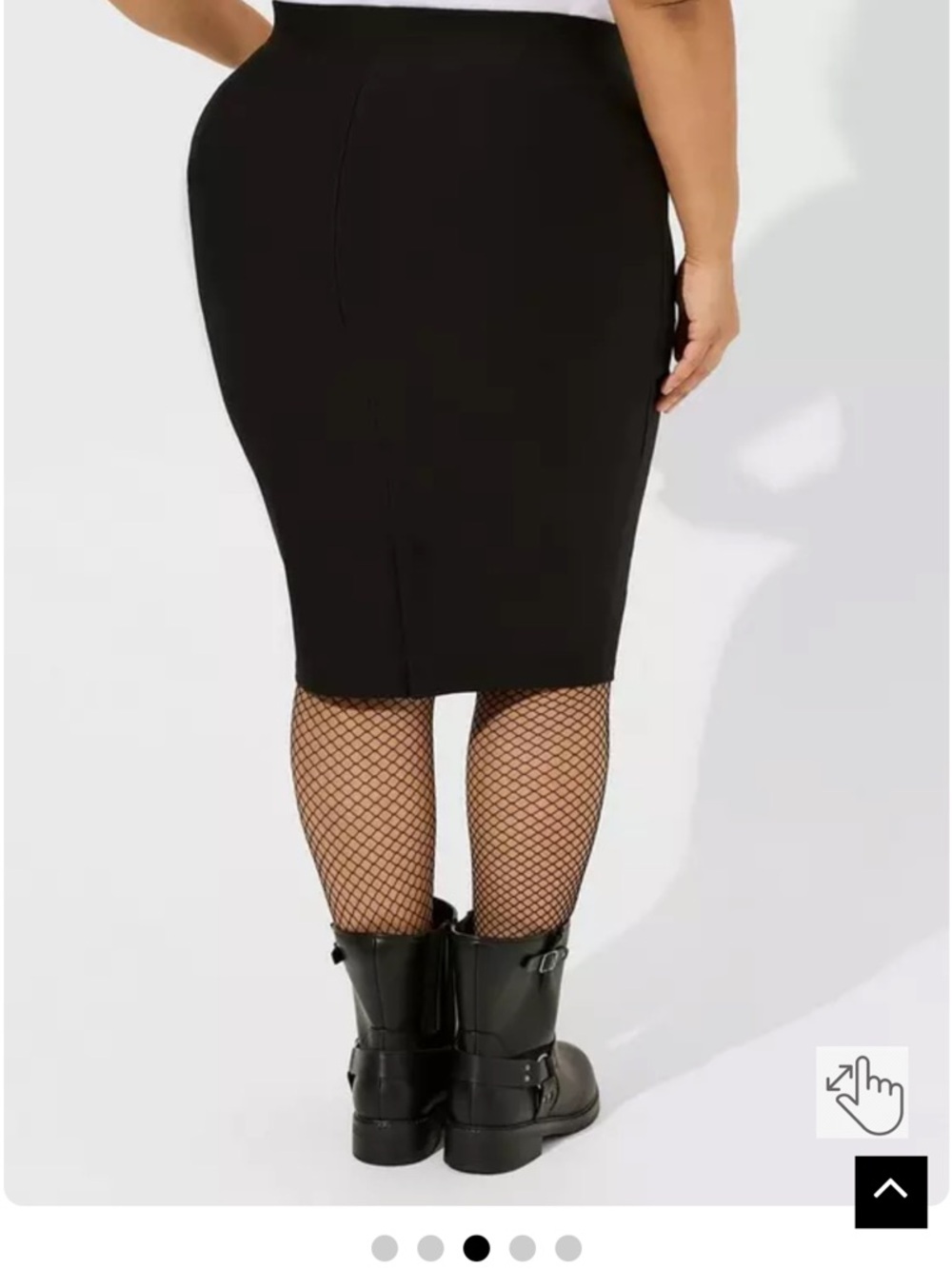 Torrid Black Stretch Midi Skirt – Size 3 (22/24)